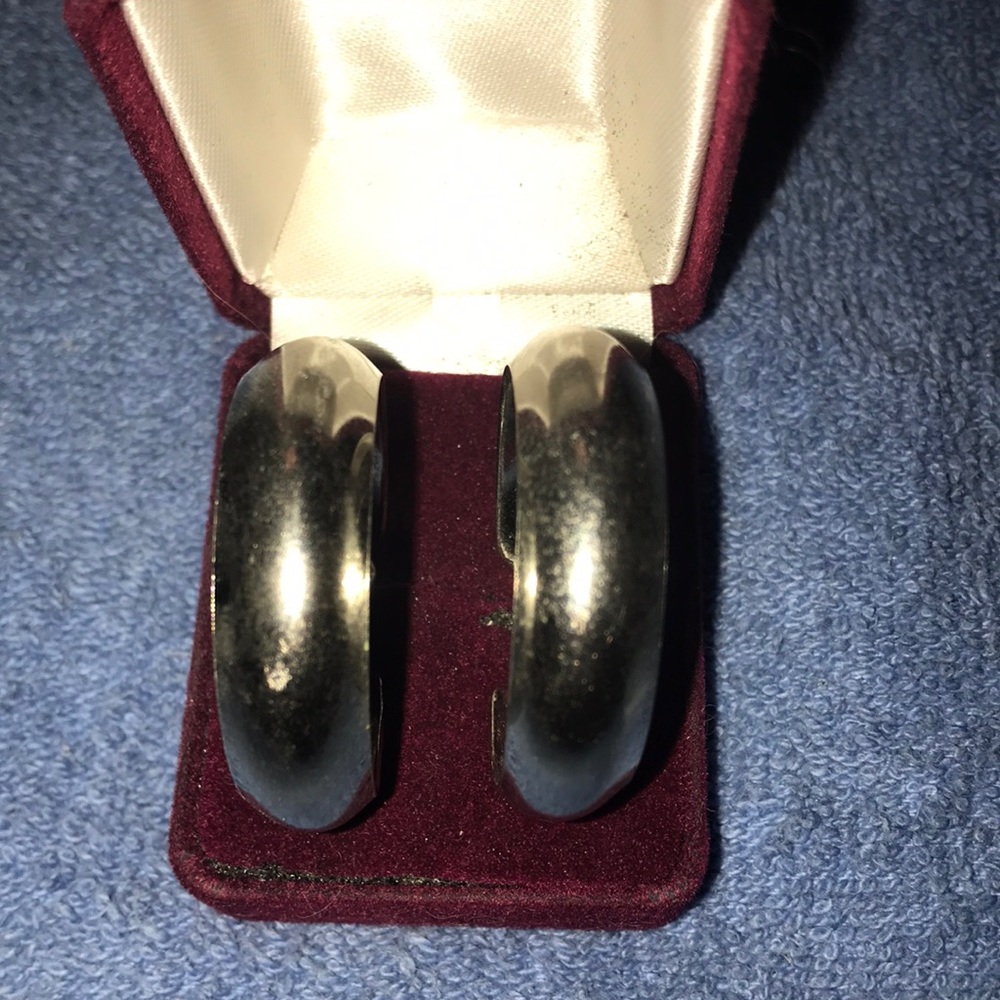 Silver Hoop Earrings, like new